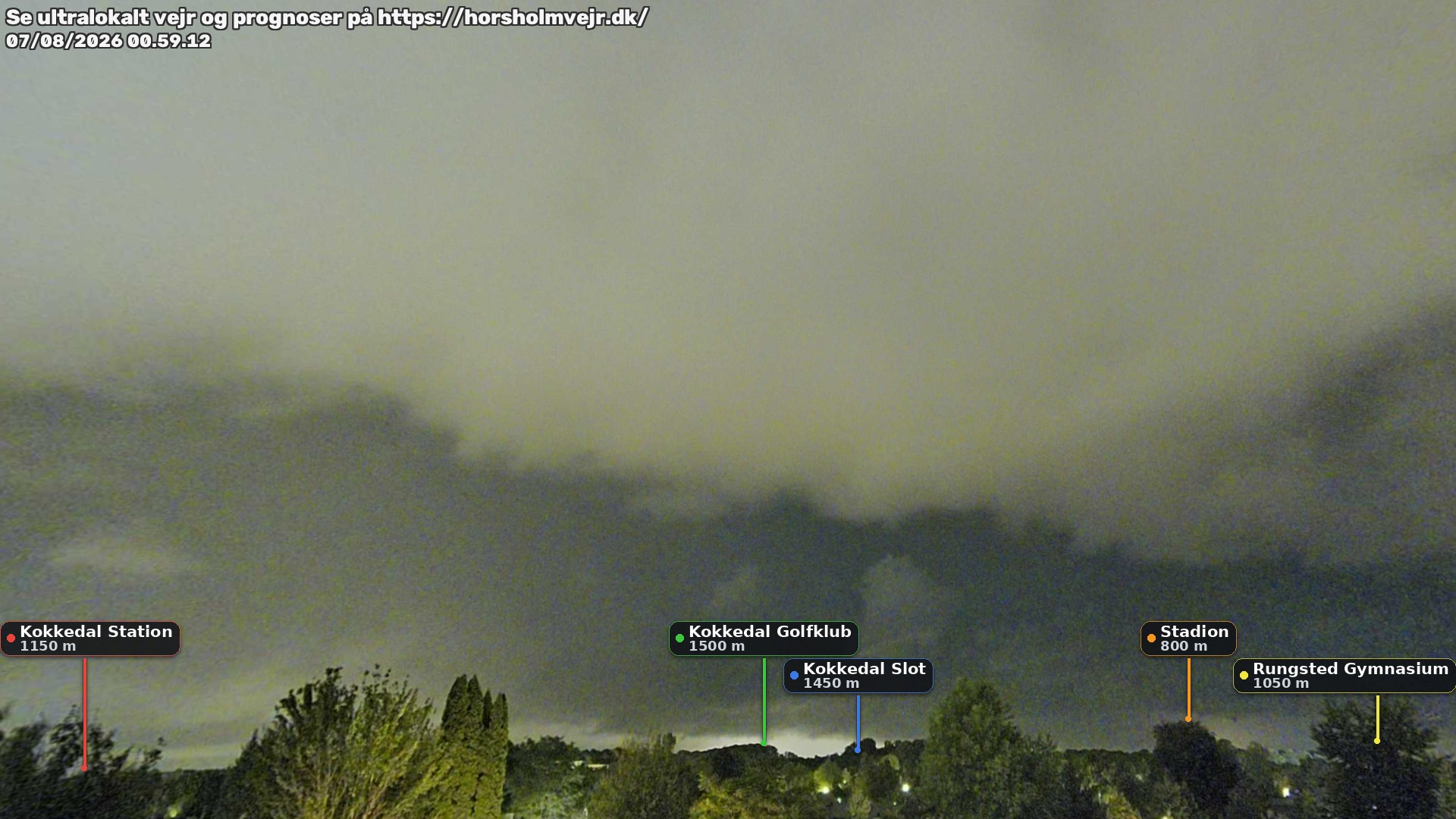 Livebillede fra webcam mod nordøst i Hørsholm