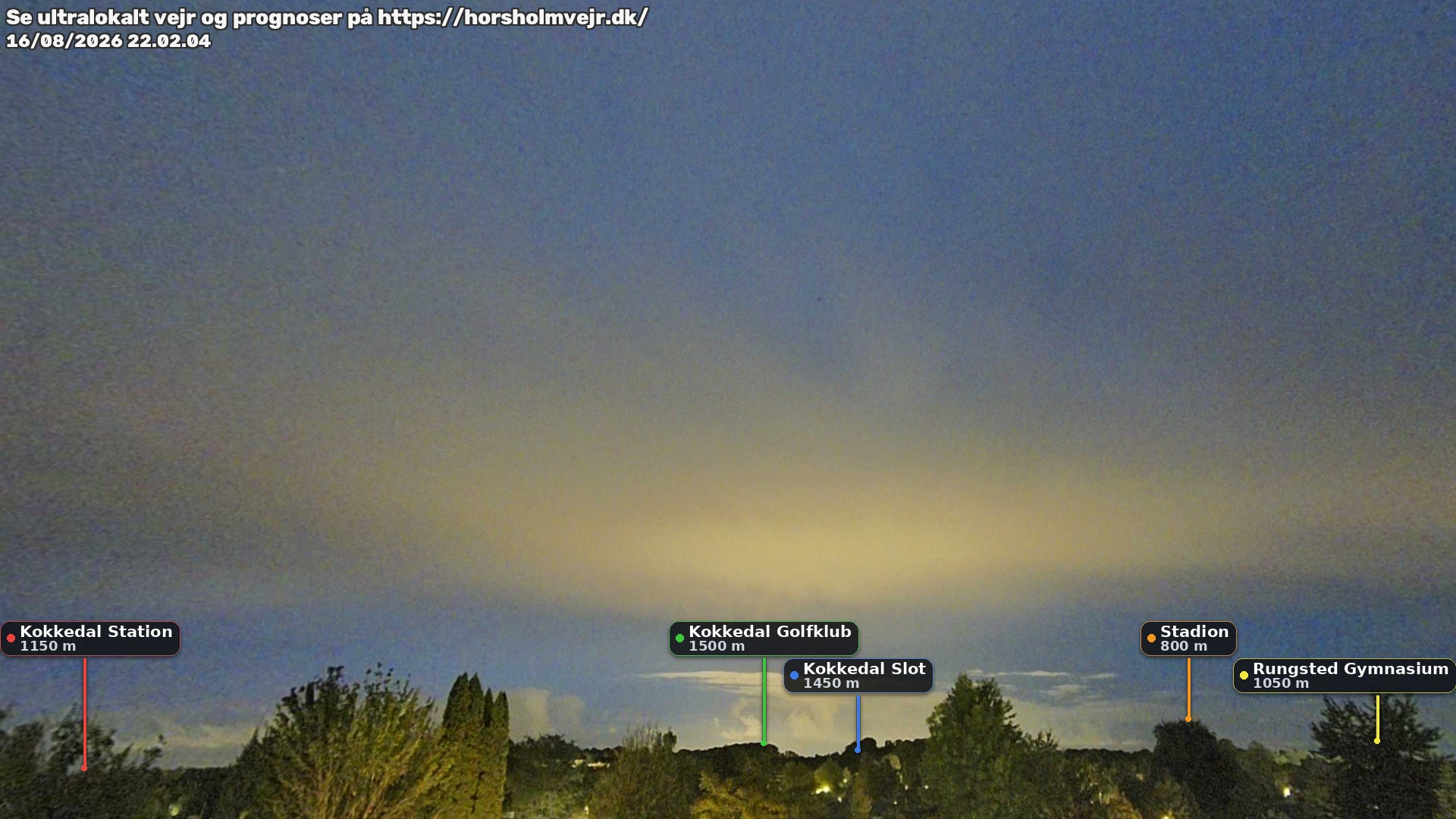 Livebillede fra webcam mod nordøst i Hørsholm