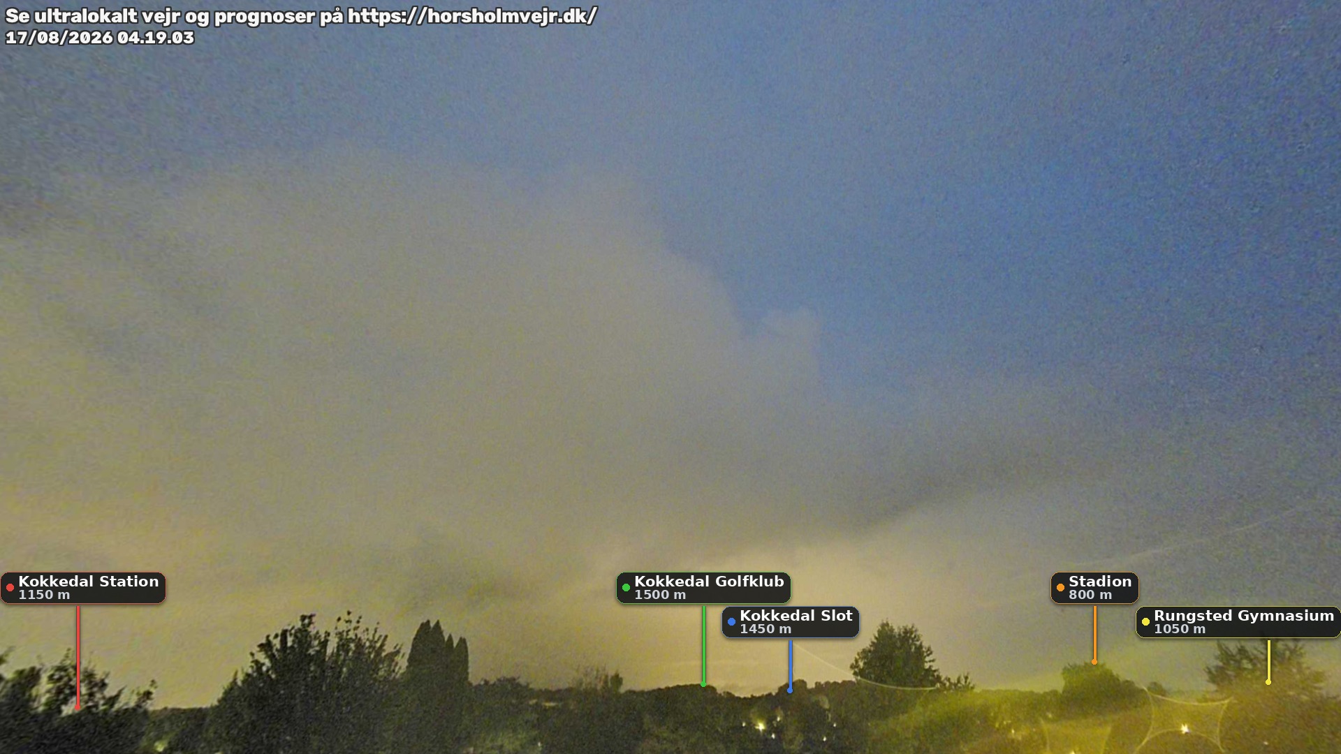 Livebillede fra webcam mod nordøst i Hørsholm