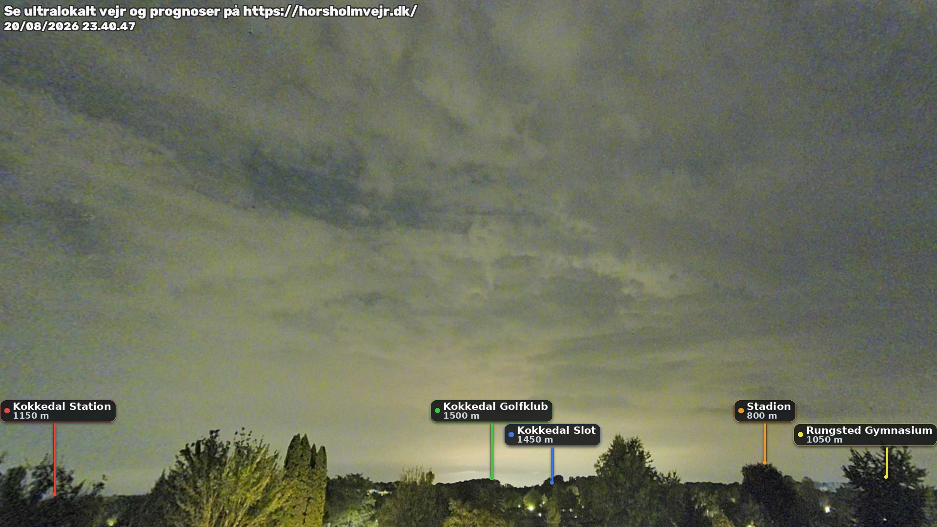 Livebillede fra webcam mod nordøst i Hørsholm