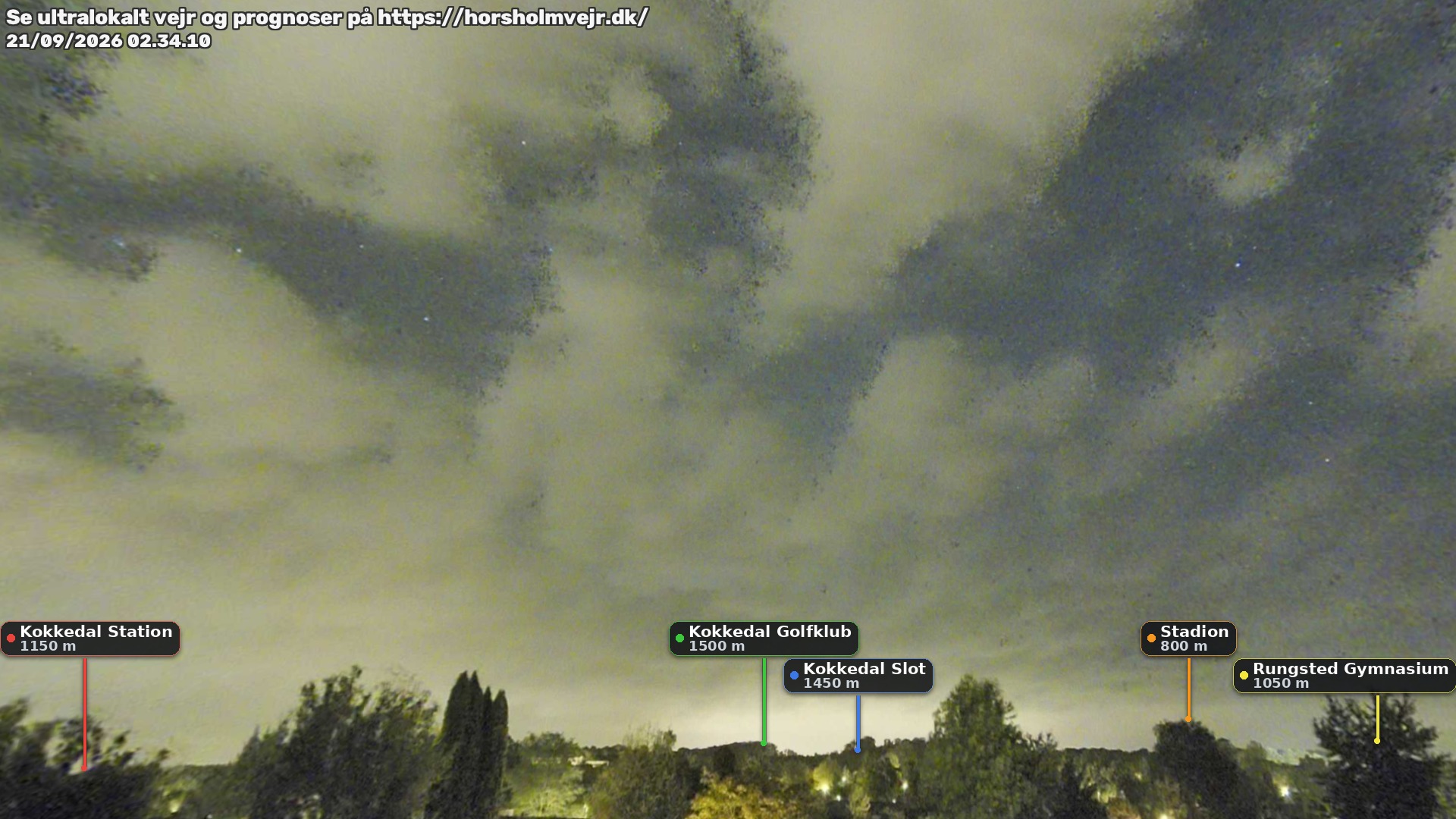 Livebillede fra webcam mod nordøst i Hørsholm