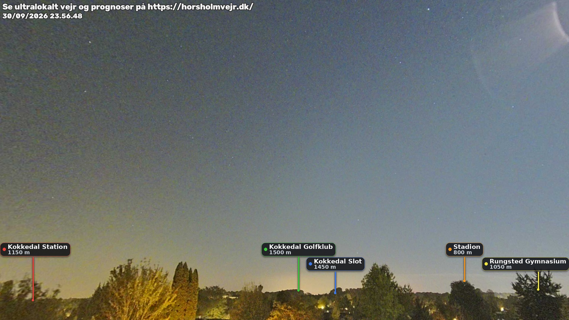 Livebillede fra webcam mod nordøst i Hørsholm