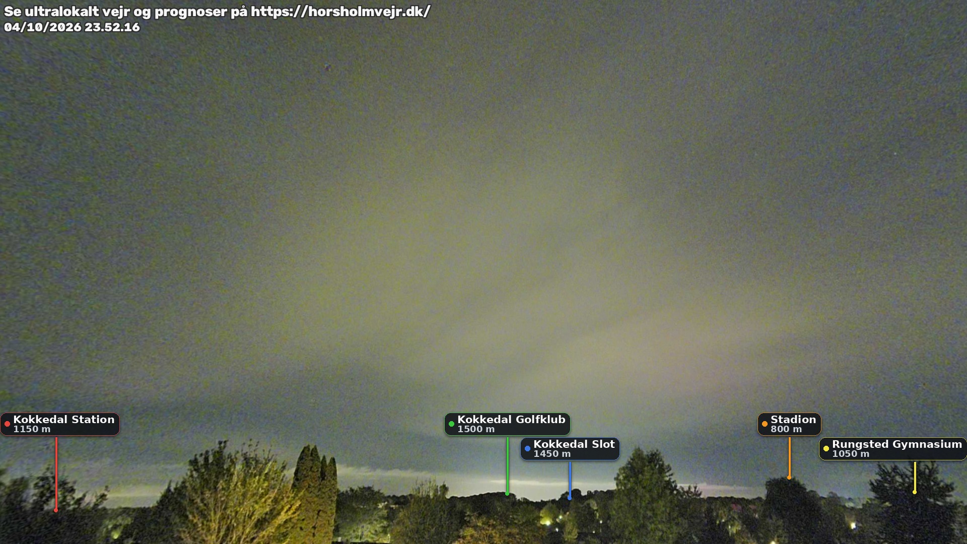 Livebillede fra webcam mod nordøst i Hørsholm