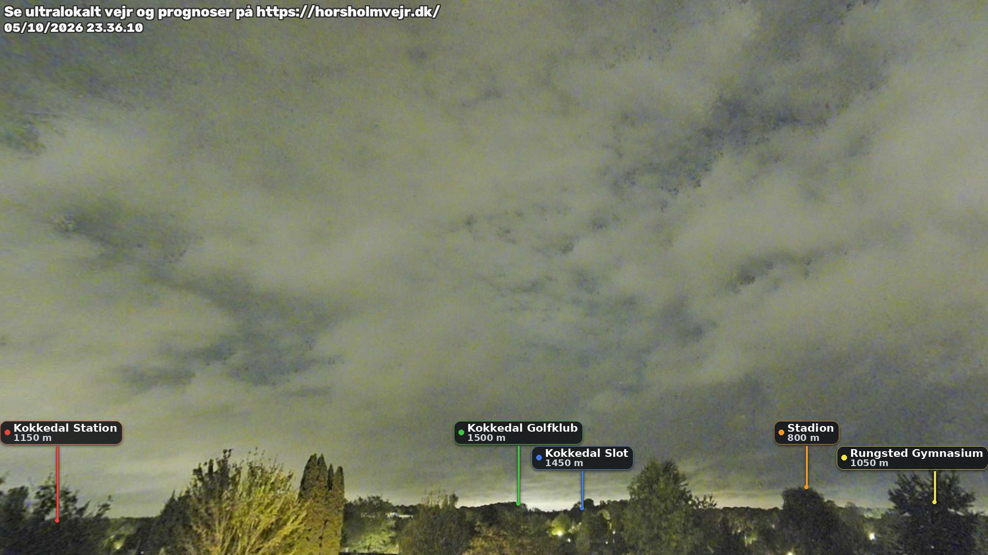 Livebillede fra webcam mod nordøst i Hørsholm