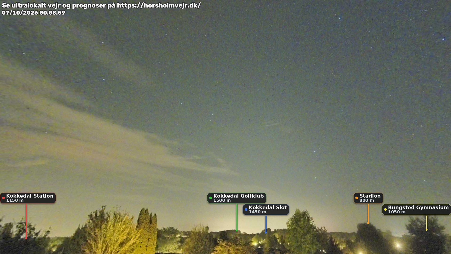 Livebillede fra webcam mod nordøst i Hørsholm