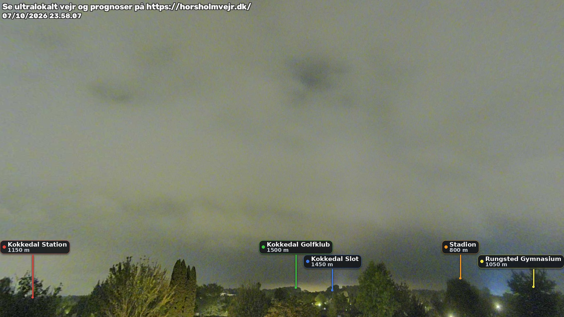 Livebillede fra webcam mod nordøst i Hørsholm