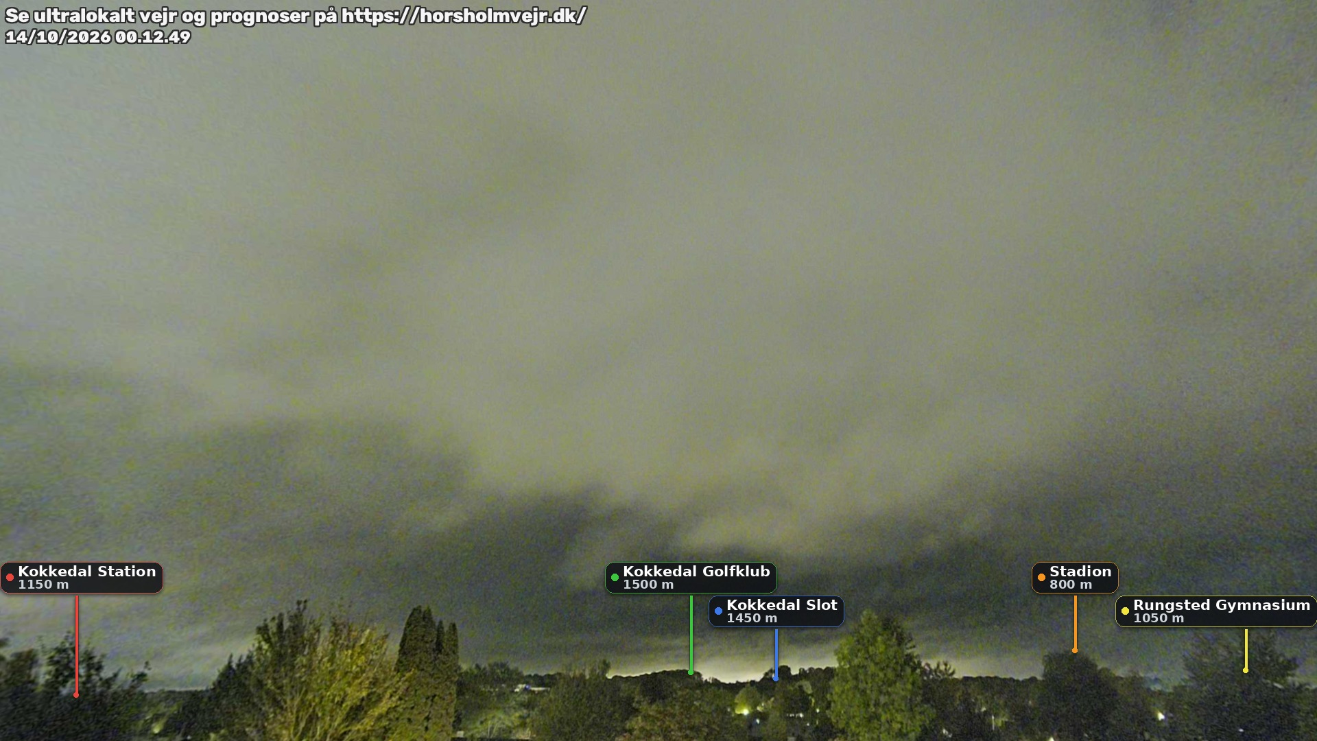 Livebillede fra webcam mod nordøst i Hørsholm