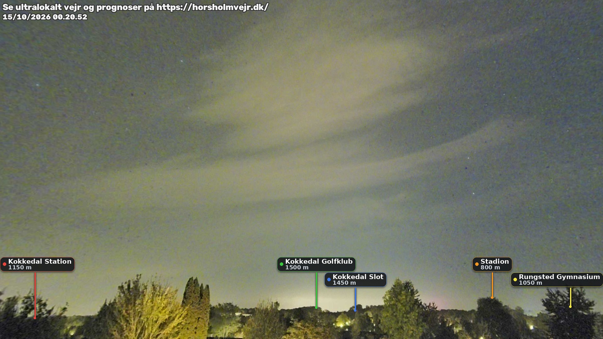 Livebillede fra webcam mod nordøst i Hørsholm