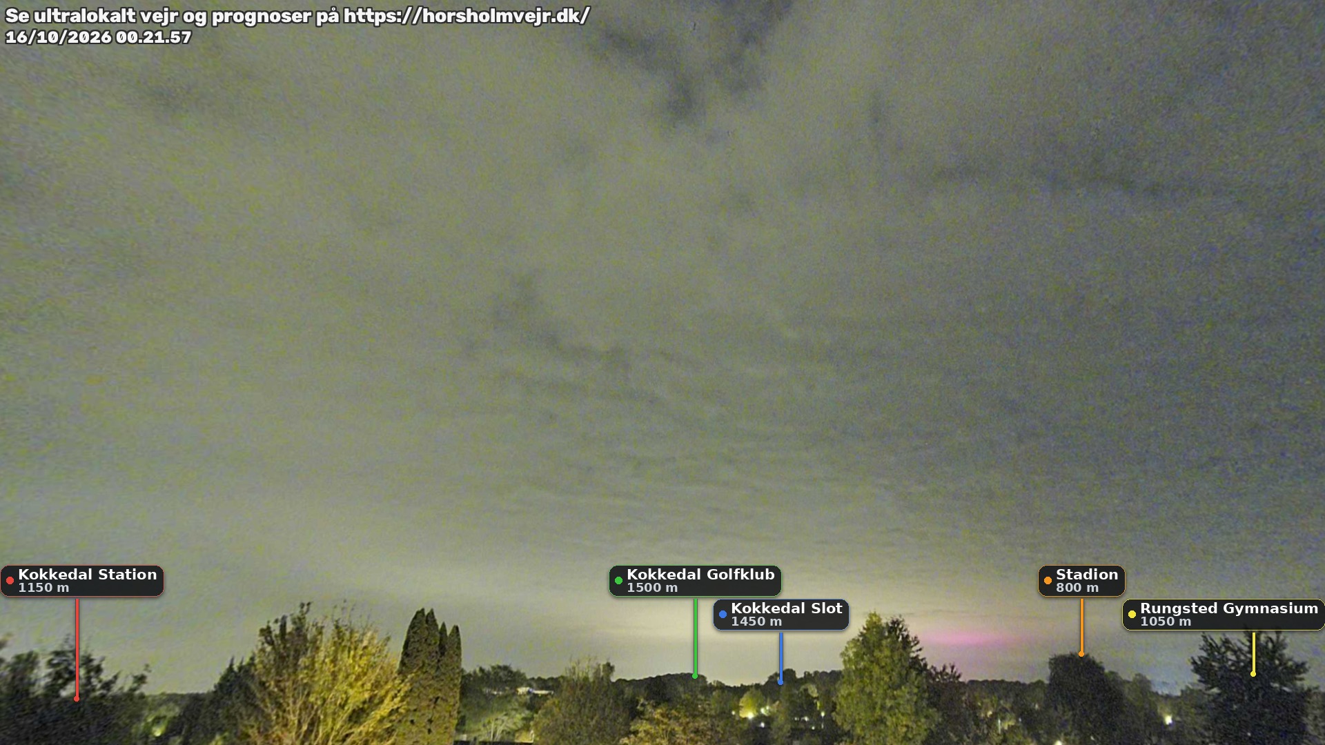 Livebillede fra webcam mod nordøst i Hørsholm