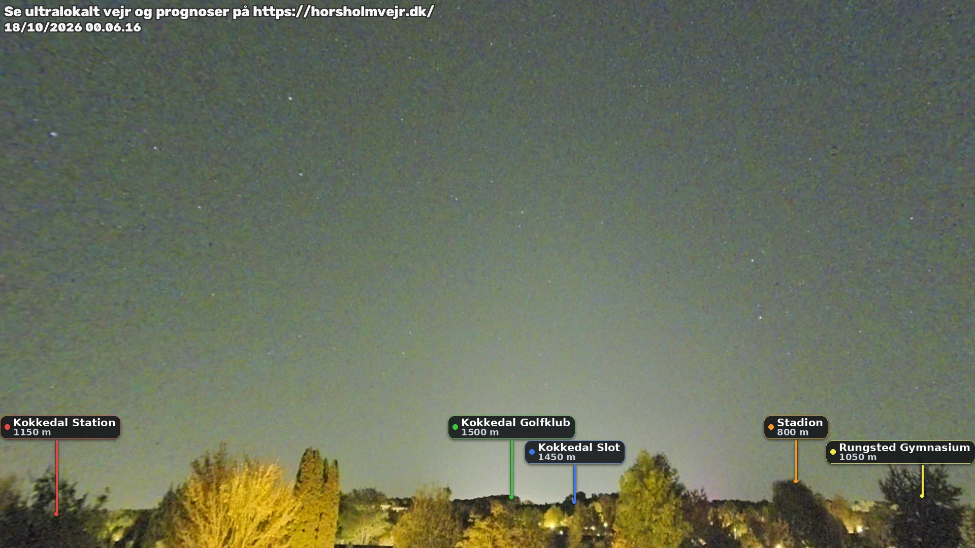 Livebillede fra webcam mod nordøst i Hørsholm