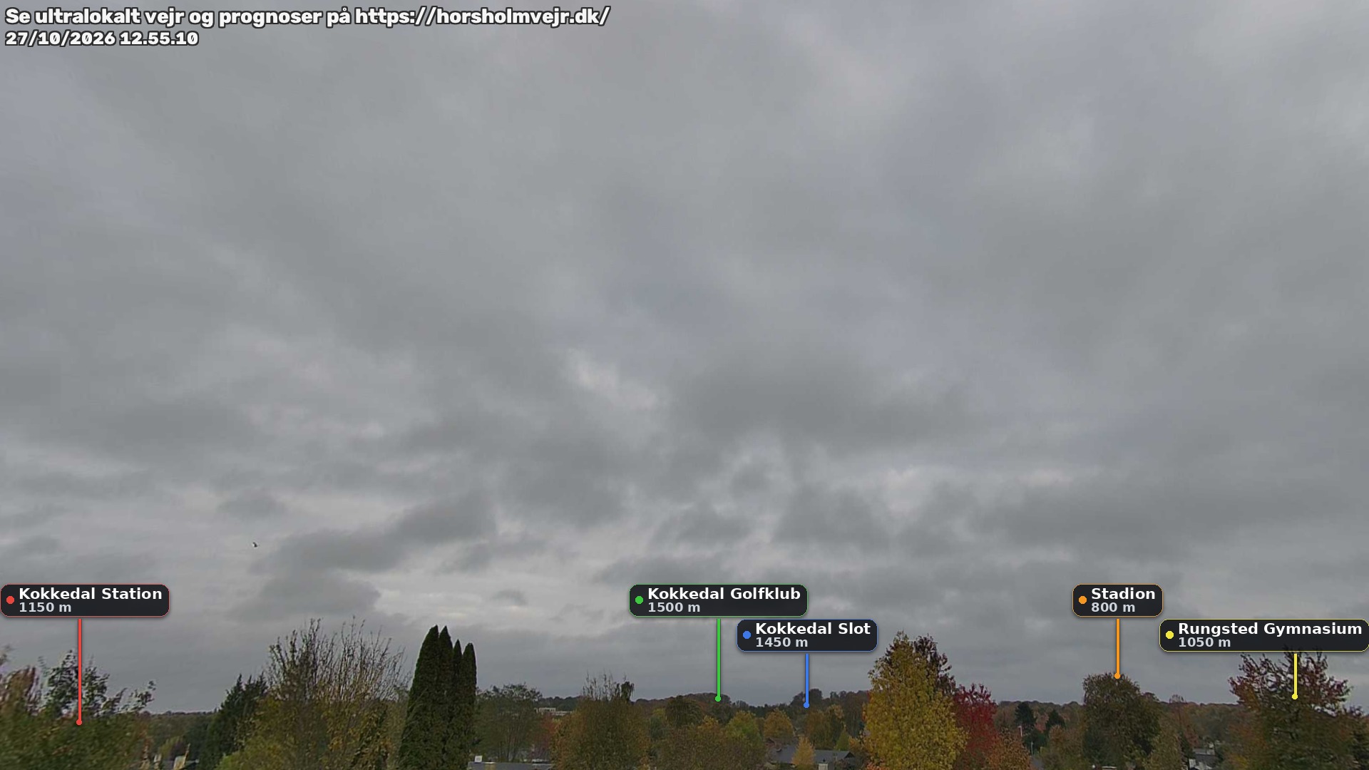 Livebillede fra webcam mod nordøst i Hørsholm