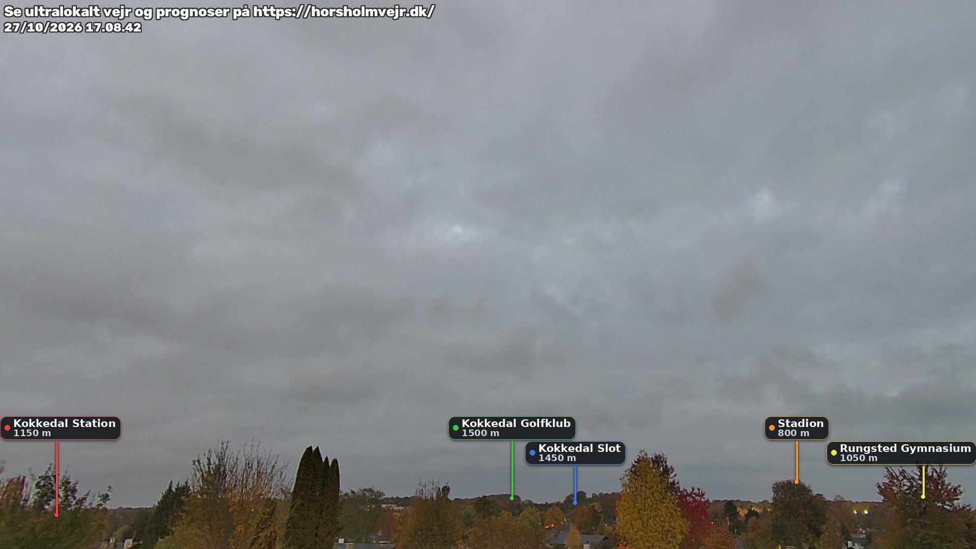 Livebillede fra webcam mod nordøst i Hørsholm